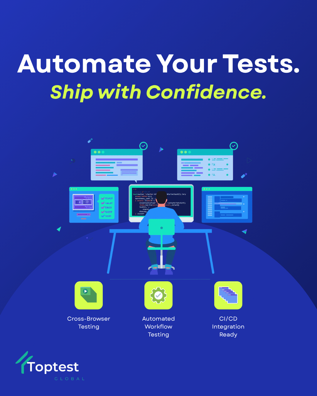 Software engineer using Playwright automation for QA-driven workflow testing