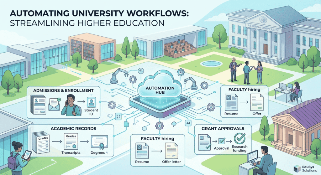 Workflow automation hub for universities