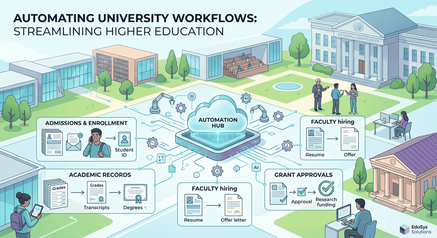 Workflow automation hub for universities